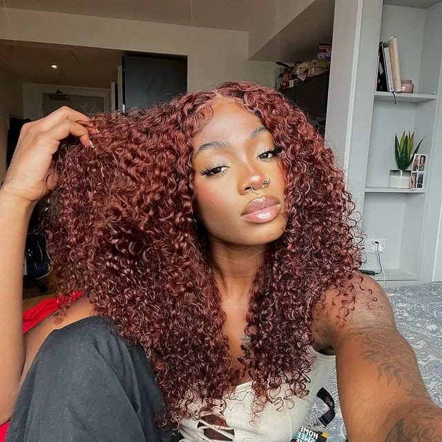 Dark Reddish-Brown Visual Idea — Dark Red Hair
