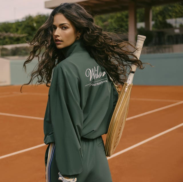 Bold Green Track Jacket with Striped Sleeves for Athleisure Tennis — Tennis Match Outfits
