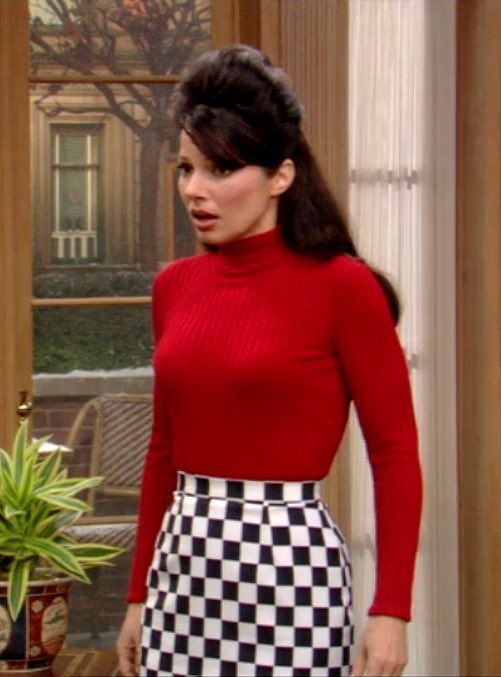 Graphic Impact: Checkerboard Skirt with Ribbed Turtleneck Graphic Impact: Checkerboard Skirt with Ribbed Turtleneck — Nanny Outfits
