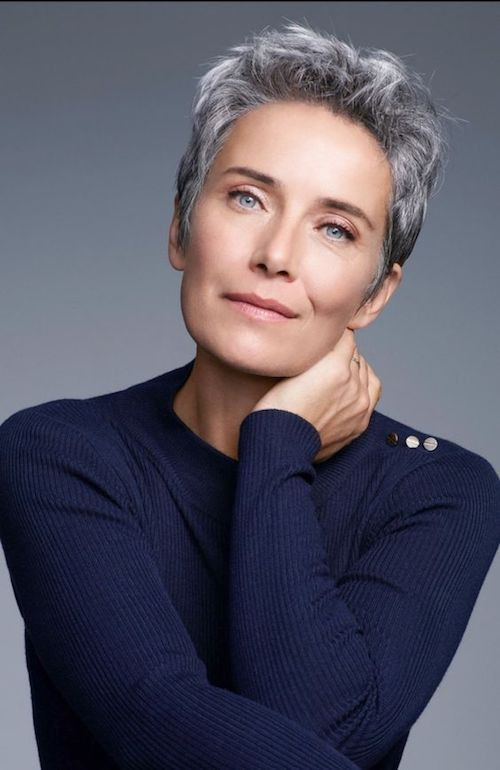 Ear-Length Visual Idea Ear-Length Visual Idea — Gray Hair Styles