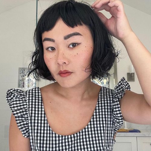 Short Bob And Wispy Bangs — Bangs for Round Face