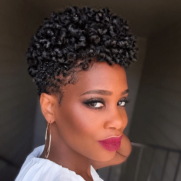 Short Layered Cut Defined Curls With Bangs — Perm Rod Set