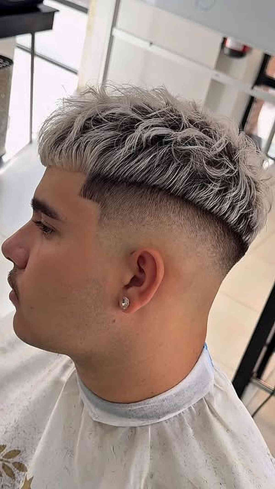 Platinum Blonde Edgar With Dark Roots Platinum Blonde Edgar With Dark Roots — Edgar Cut