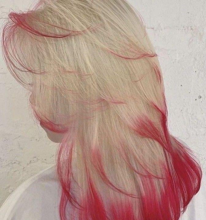 Mid-Back Visual Idea Mid-Back Visual Idea — Dip Dye Hair