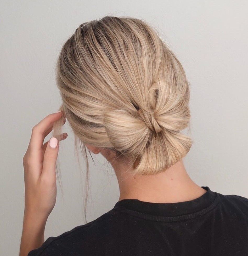 Ash Blonde Low Bun for Fine Hair — Sweet 16 Hairstyles