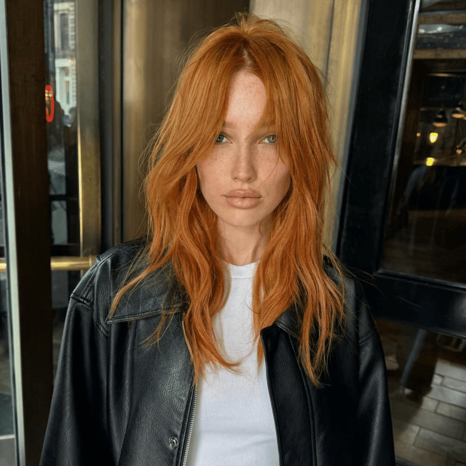 Copper Red Mid-Back Shag Copper Red Mid-Back Shag — 90s Hairstyles