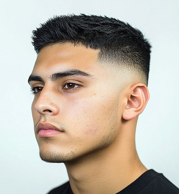 Crew Cut With High Fade Visual Idea