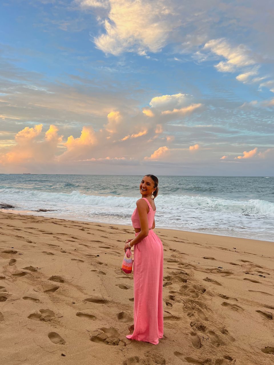 Pink Linen Set for Beach Sunset Pink Linen Set for Beach Sunset — Puerto Rico Outfits