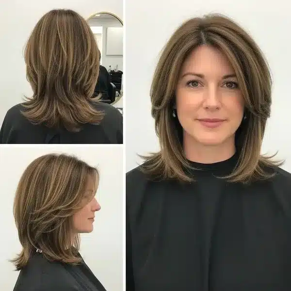 Collarbone Voluminous Layered Shag Blowout — Hairstyles for Fine Hair