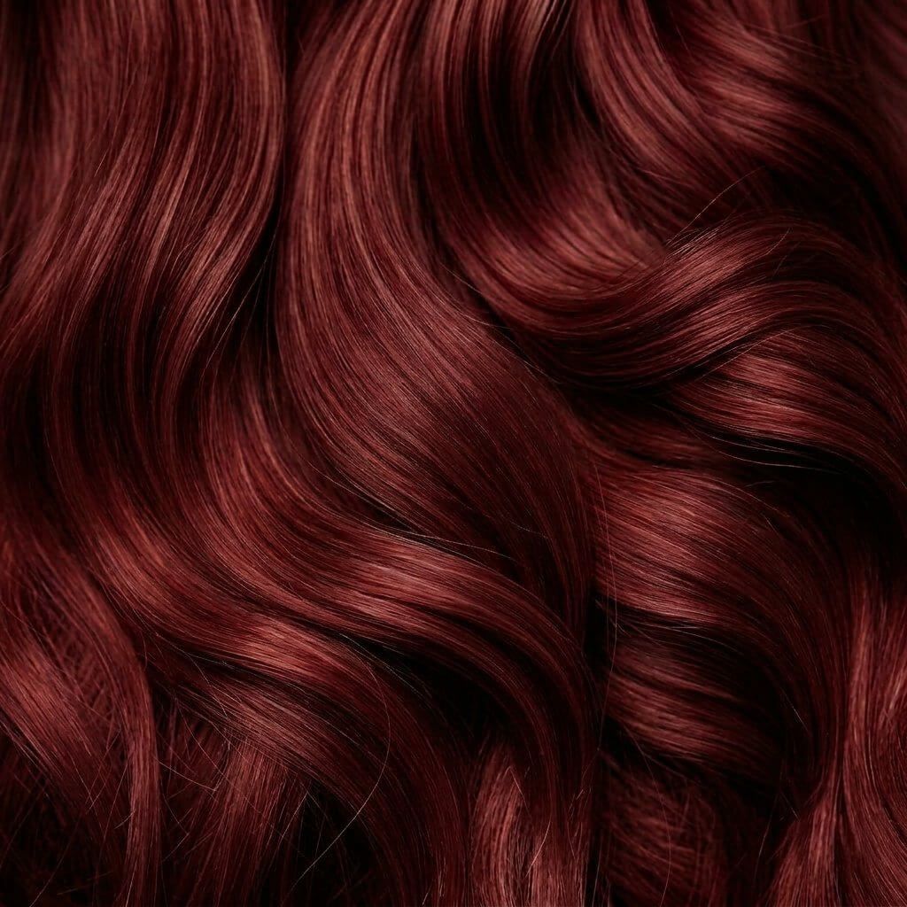 Deep Wine Red Waves Deep Wine Red Waves — Red Brown Hair