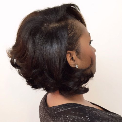 Chin Bob with Soft Curls — Bob Hairstyles for Black Women