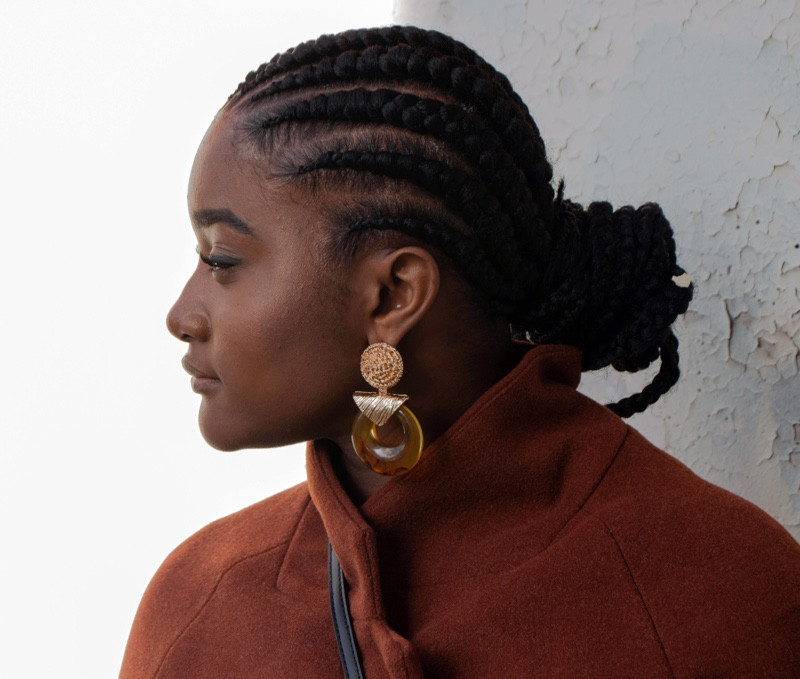 Front to Back Cornrows Culminating in a Bun Front to Back Cornrows Culminating in a Bun — Cornrow Bun