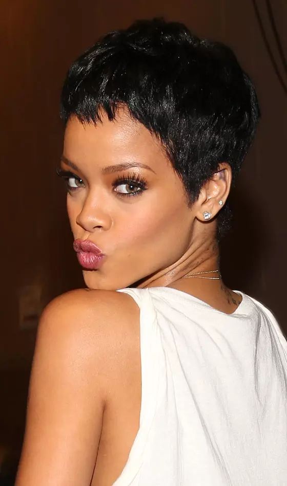 Textured Black Pixie Cut — Haircuts for Straight Hair