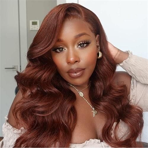 Deep Red Brown With Voluminous Waves Deep Red Brown With Voluminous Waves — Red Brown Hair