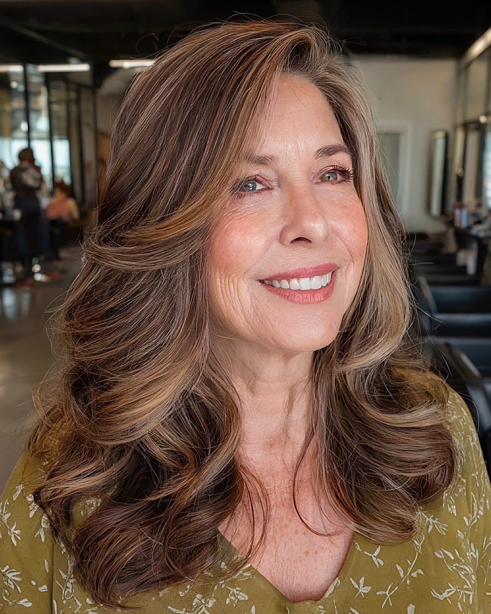 Dark Brown With Caramel Balayage Dark Brown With Caramel Balayage — Hair Color for Women Over 50