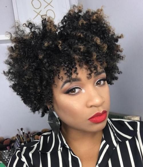 Shoulder-Length Afro — Short Natural Hairstyles