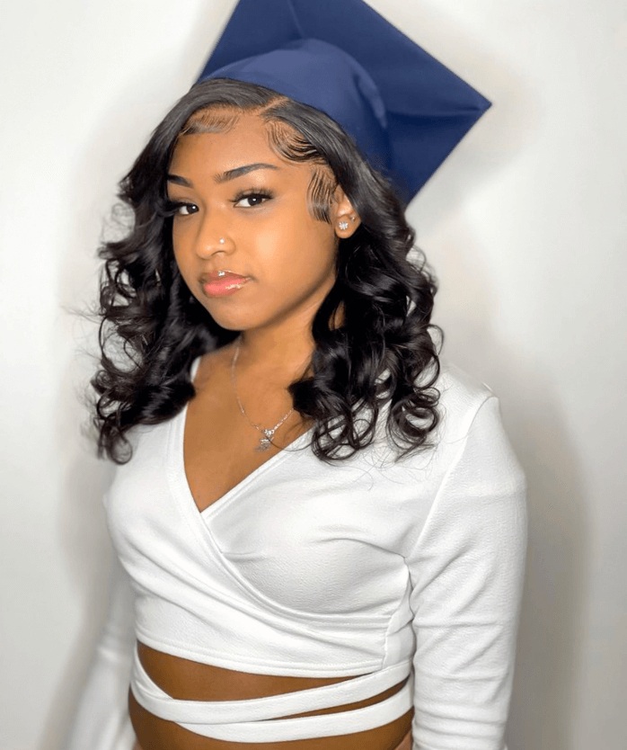 Voluminous Curls With Wispy Bangs Voluminous Curls With Wispy Bangs — Graduation Hairstyles