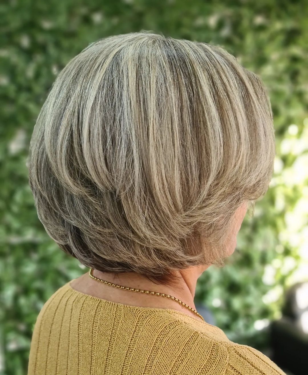 Voluminous Ash Blonde Bob with Dark Roots Voluminous Ash Blonde Bob with Dark Roots — Blonde Hair Over 50