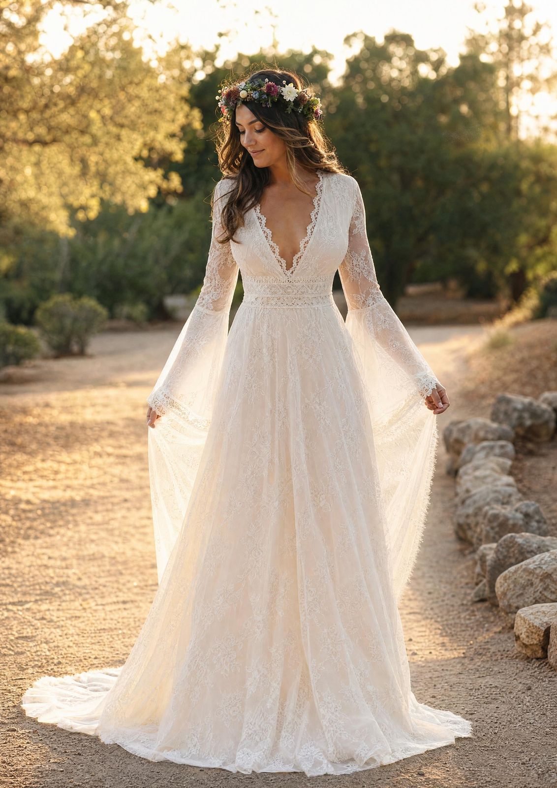Boho Wedding Dresses: A 'Get the Look' Bridal Guide | planning.wedding