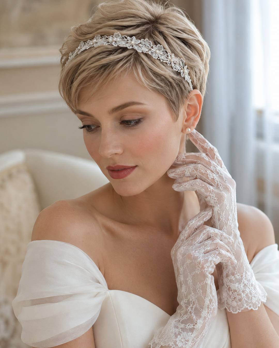 Textured Pixie With Short Bangs Textured Pixie With Short Bangs — Wedding Hairstyles