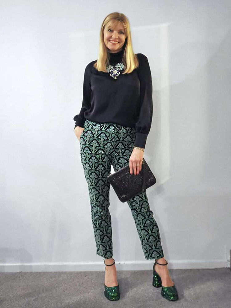 Velvet Trousers and Satin Top for a Modern Opera Look Velvet Trousers and Satin Top for a Modern Opera Look — Opera Outfits