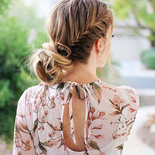 Messy Bun With Braided Wrap Messy Bun With Braided Wrap — Hairstyles for Servers