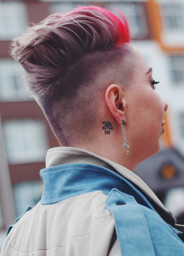 Spiky Pink and Purple Undercut — Undercut Hairstyles for Women