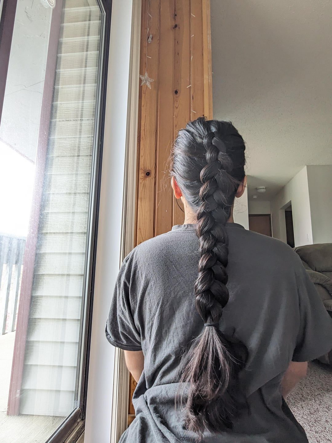 Classic Dark Brown Dutch Braid