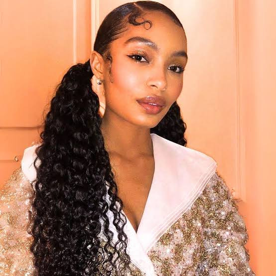 Curly High Ponytail With Baby Hairs Curly High Ponytail With Baby Hairs — Frontal Ponytail