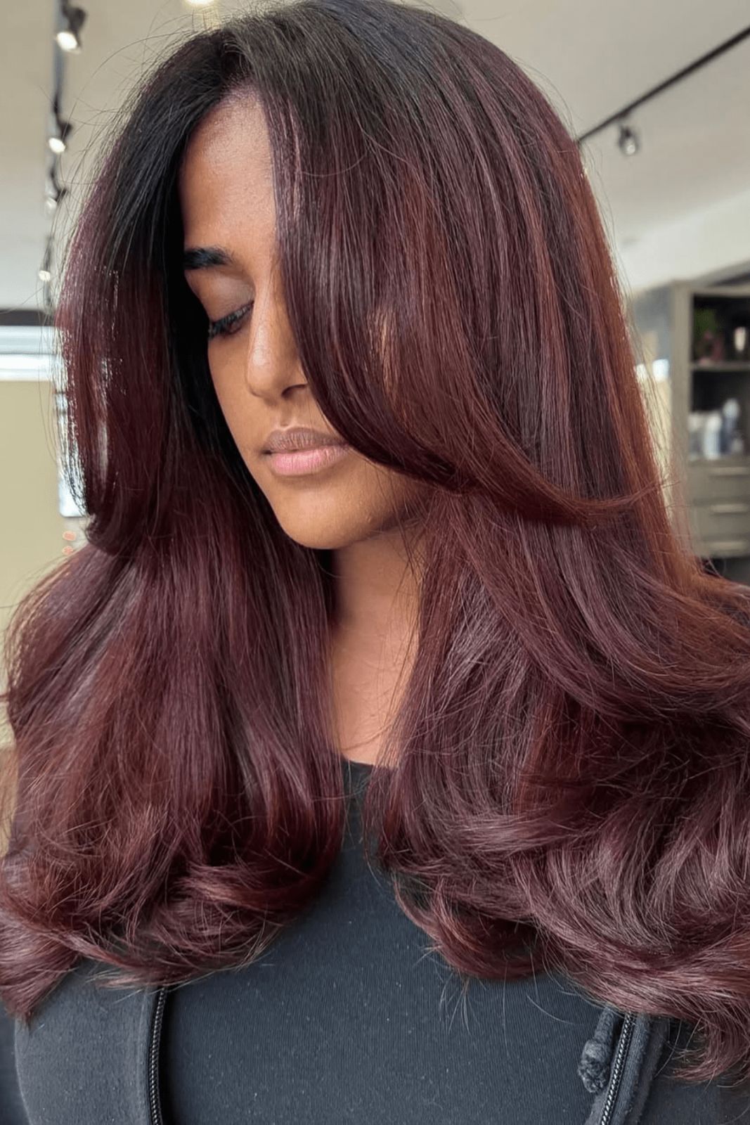 Deep Plum Auburn Smooth Volume Deep Plum Auburn Smooth Volume — Hair Color Ideas
