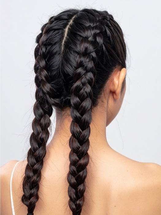 Secure Double Dutch Braids — Swim Hairstyles
