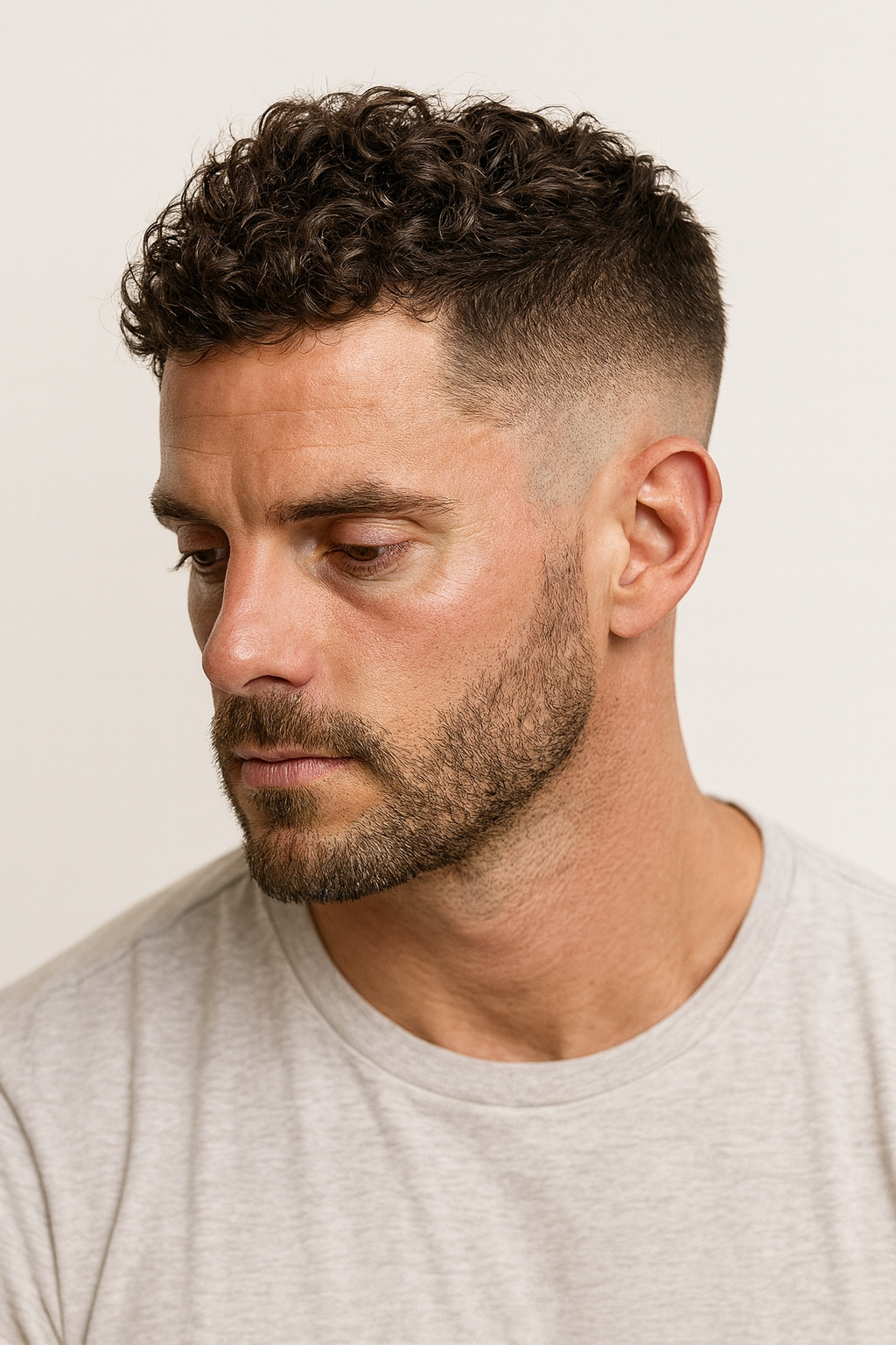 Crew Cut With Faded Sides Visual Idea