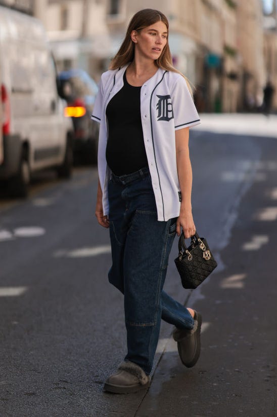Sporty Layering: Baseball Jersey Over Tee Sporty Layering: Baseball Jersey Over Tee — Soccer Game Outfits