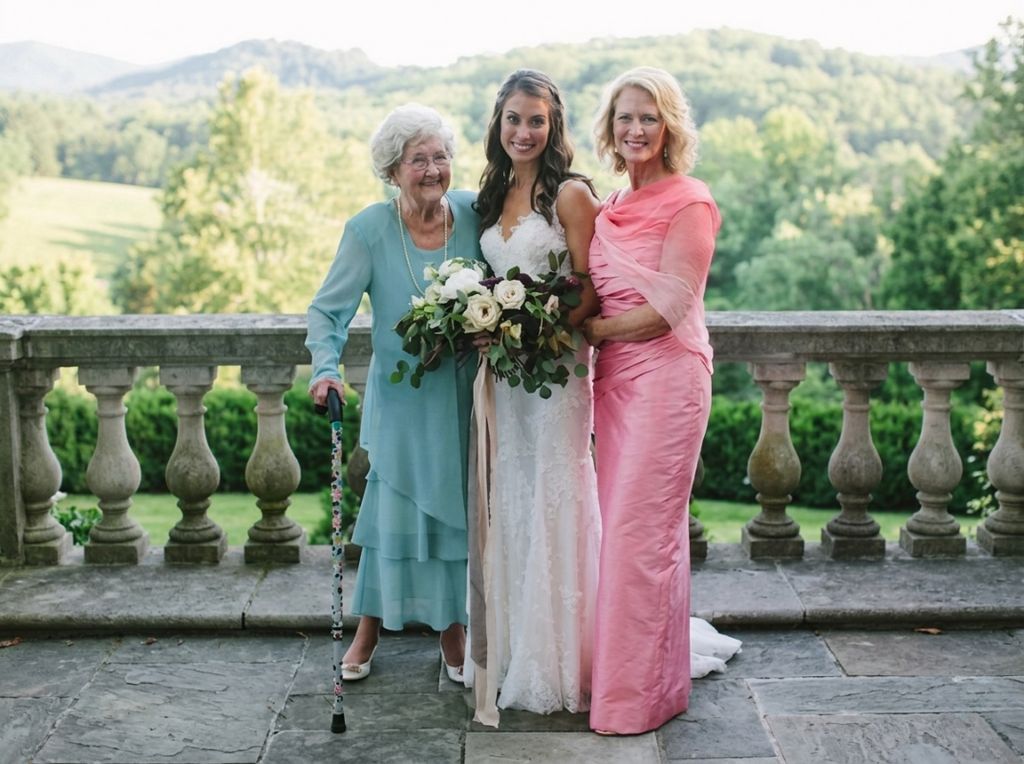 Light Blue Ruffled Dress for a Grandmother — Grandmother of the Bride Outfits
