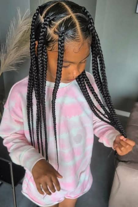 Long Thick Braids With Cornrows Long Thick Braids With Cornrows — Kids Box Braids