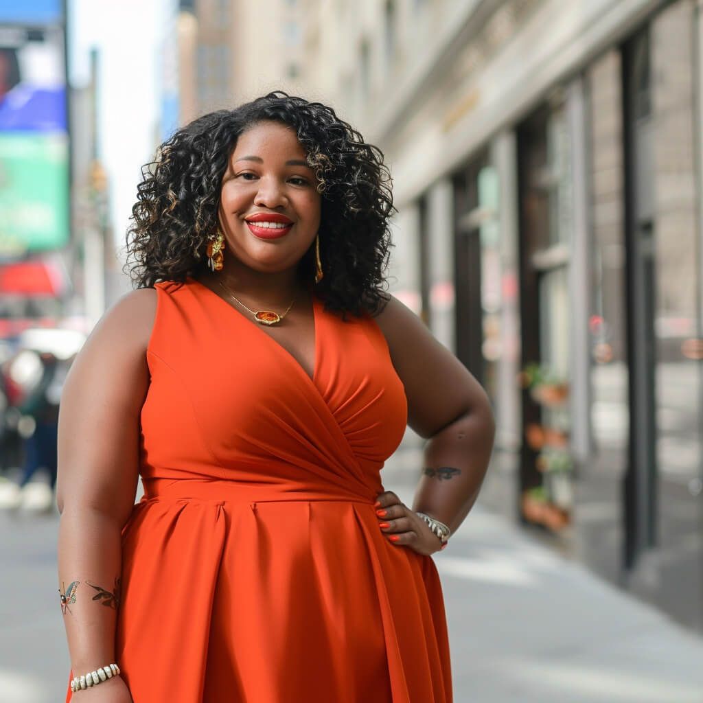 Vibrant Wrap Dress for a Flattering Statement — Outfits for Mom Bod