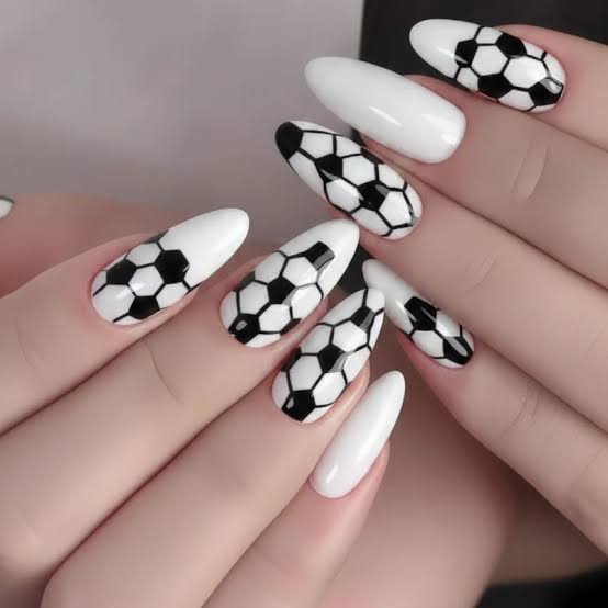 Soccer Ball Pattern Visual Idea Soccer Ball Pattern Visual Idea — Soccer Nails