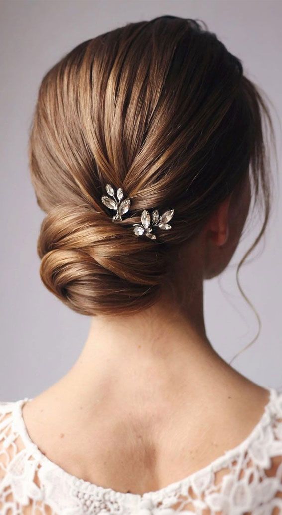 Medium Brown Visual Idea Medium Brown Visual Idea — Sleek Bun Wedding Hair