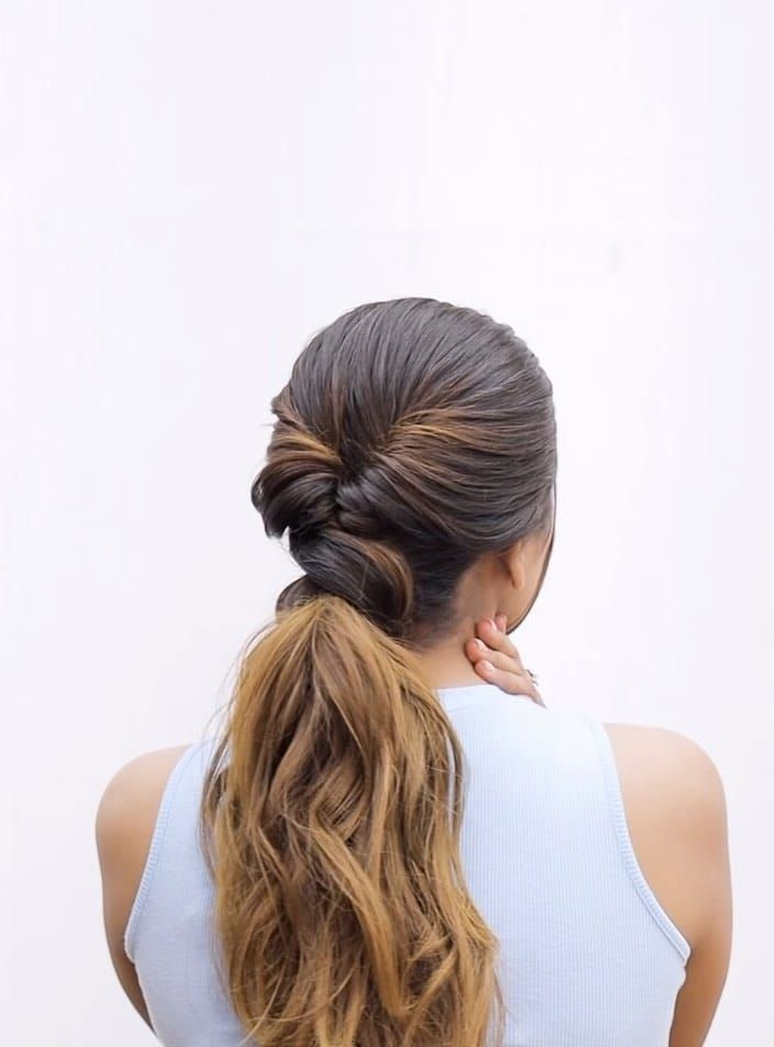 Twisted Low Ponytail — Volleyball Hairstyles