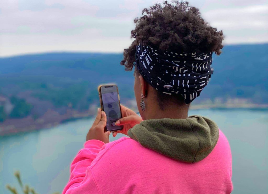 Short Coily Frohawk with Bandana — Travel Hairstyles