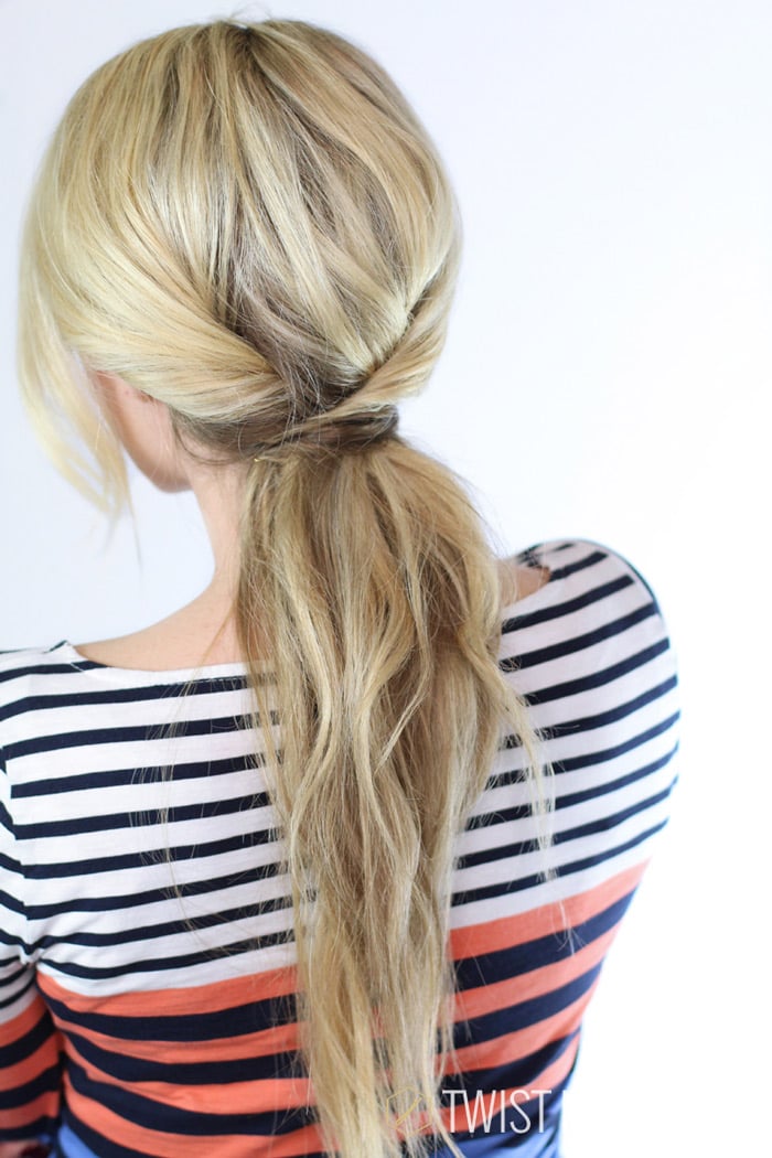 Elegant Twisted Low Ponytail — Lazy Day Hairstyles