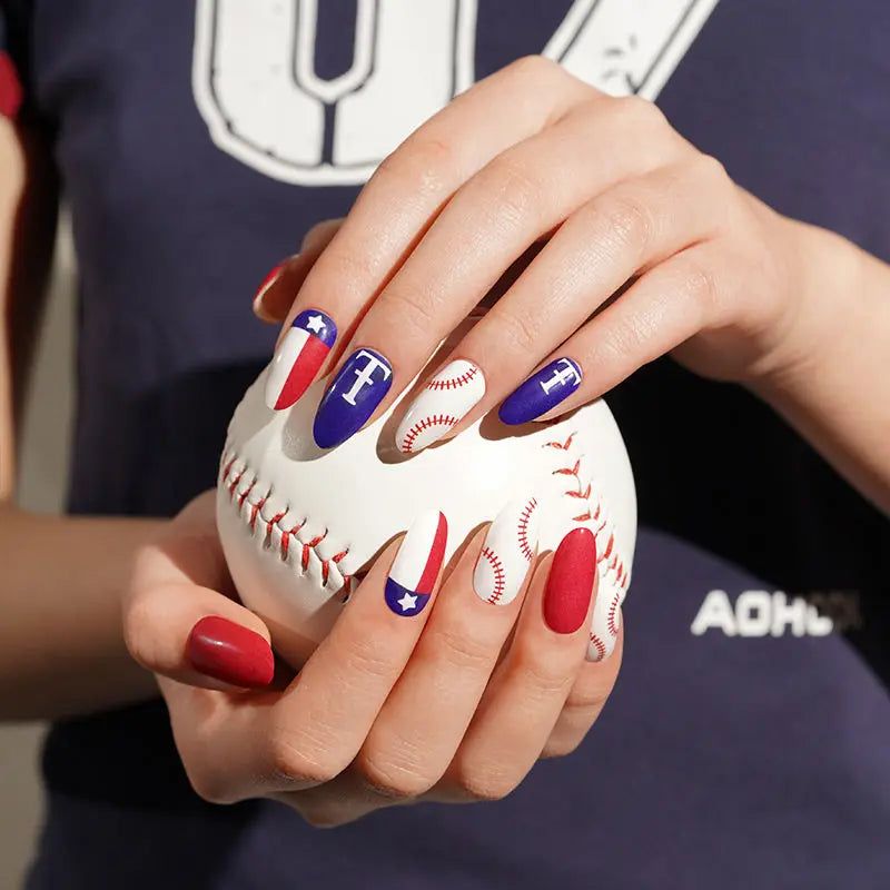 Wholeale Softball Nail Wraps Designs Custom Softball Nail Designs
