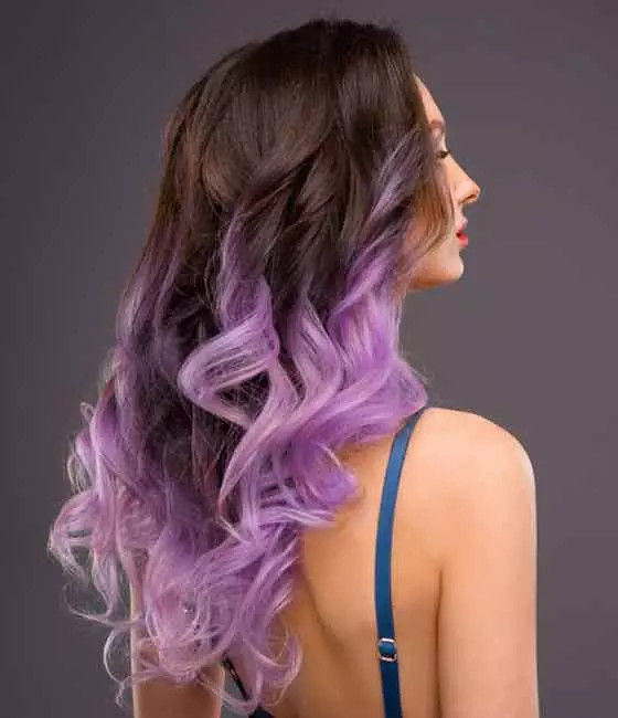 Dark Base With Purple Balayage — Pastel Hair
