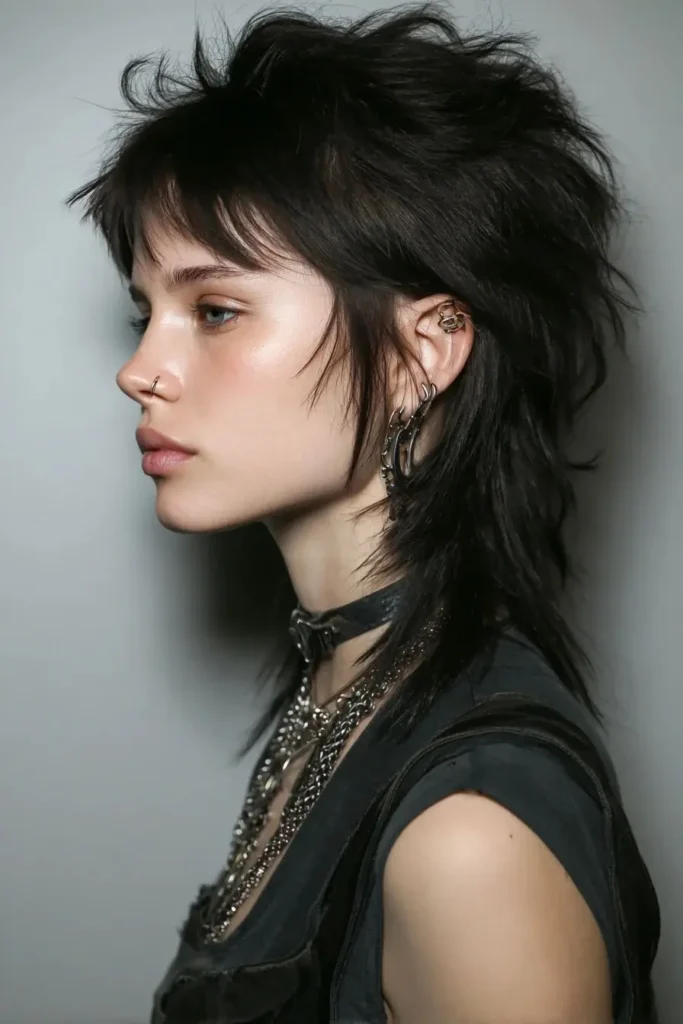 Chin Length In Front Longer In Back Visual Idea — Punk Hairstyles