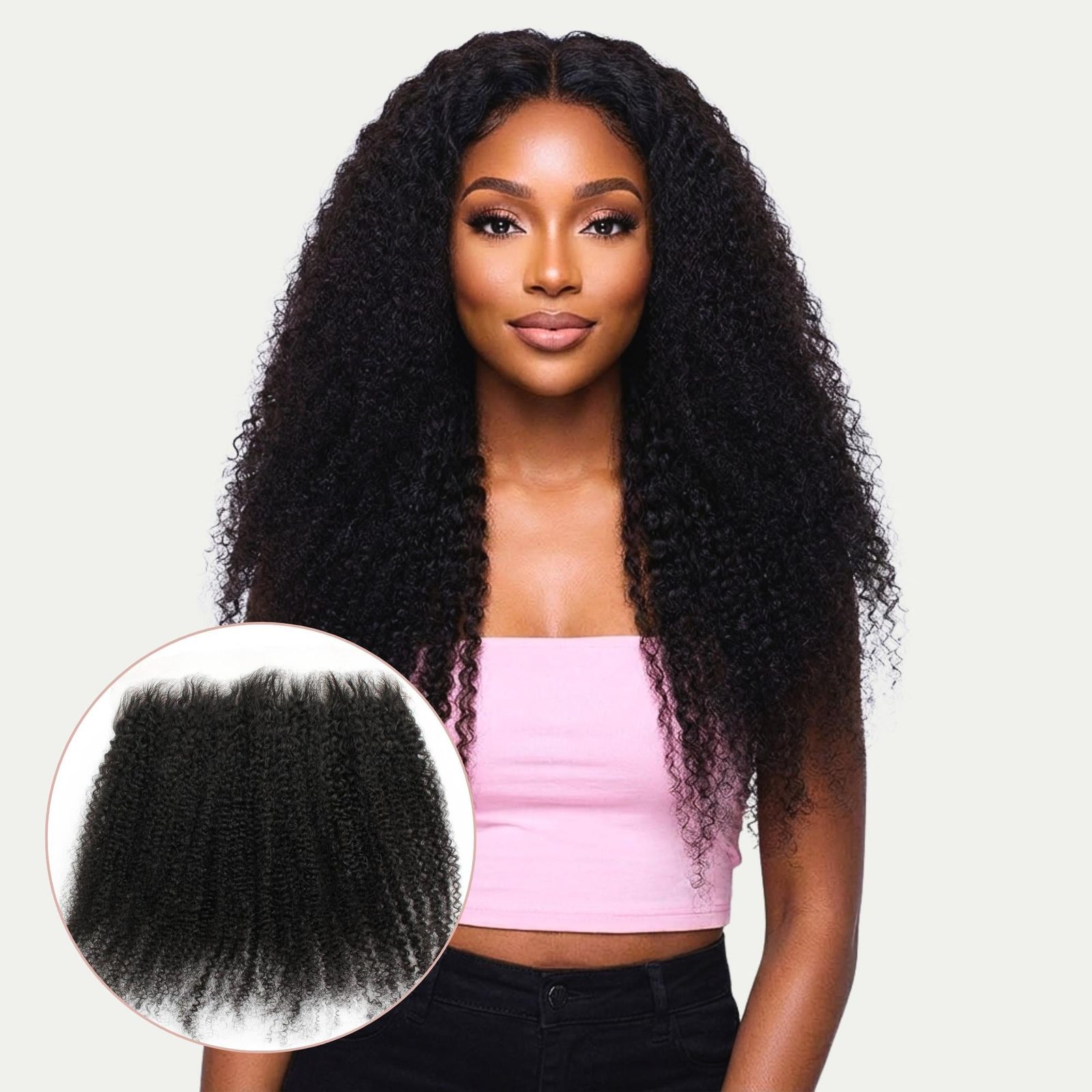 Natural Afro Kinky Curls Natural Afro Kinky Curls — Frontal Sew In