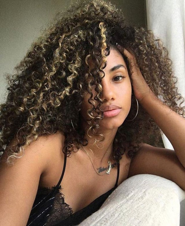 Blonde Highlights on Thick Curls Blonde Highlights on Thick Curls — Highlights on Black Women