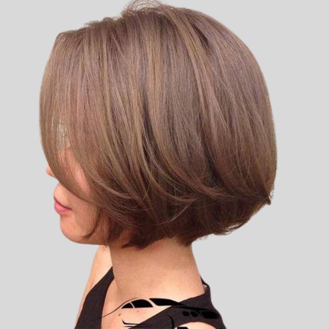 Smooth Stacked Bob with Blowout