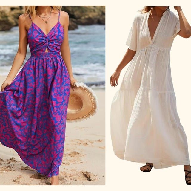 Purple and Pink Floral Tiered Maxi Dress Purple and Pink Floral Tiered Maxi Dress — Beach Dresses