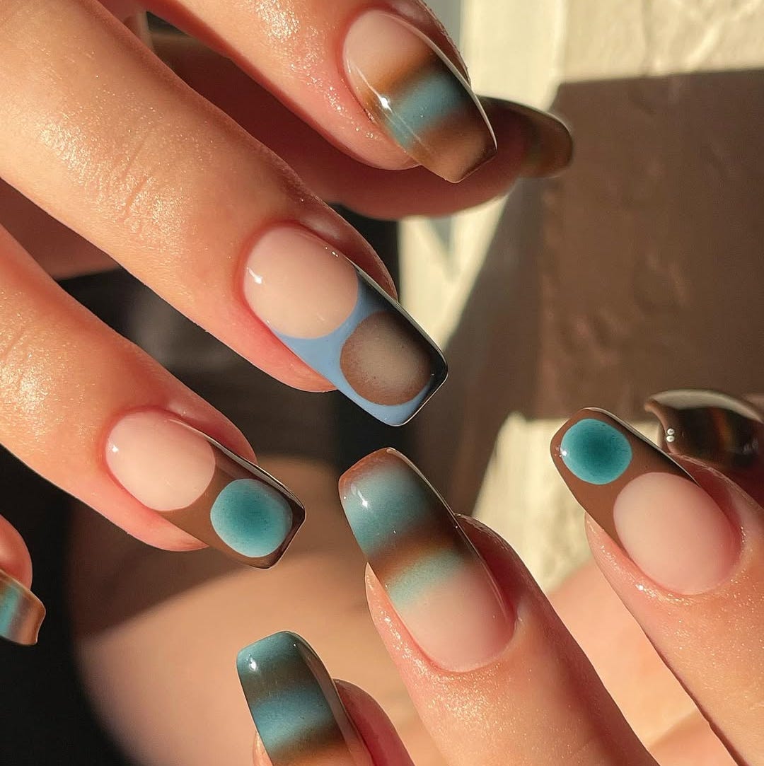 Abstract Color Block Gradient Abstract Color Block Gradient — Professional Nails