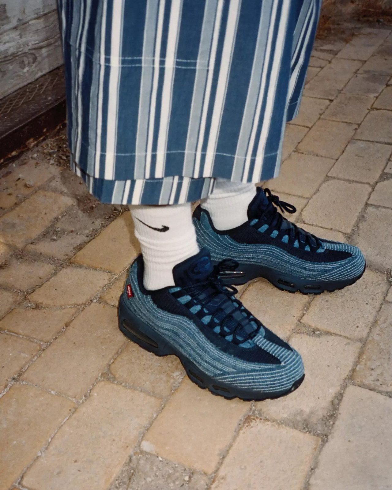 Texture Play: Denim Air Max with Grey Socks Texture Play: Denim Air Max with Grey Socks — Air Max Outfits